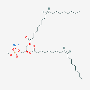 molecular formula C40H74NaO8P B1502552 Sodium (2R)-2,3-bis{[(9Z)-octadec-9-enoyl]oxy}propyl methyl phosphate CAS No. 151379-99-6