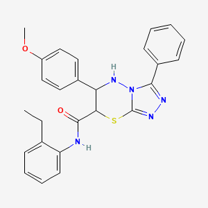 N-(2-ethylphenyl)-6-(4-methoxyphenyl)-3-phenyl-6,7-dihydro-5H-[1,2,4]triazolo[3,4-b][1,3,4]thiadiazine-7-carboxamide