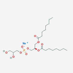 molecular formula C22H42NaO10P B1502553 Sodium (2R)-2,3-bis(octanoyloxy)propyl 2,3-dihydroxypropyl phosphate CAS No. 322647-21-2