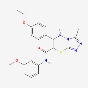 6-(4-ethoxyphenyl)-N-(3-methoxyphenyl)-3-methyl-6,7-dihydro-5H-[1,2,4]triazolo[3,4-b][1,3,4]thiadiazine-7-carboxamide