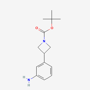 molecular formula C14H20N2O2 B1502562 Tert-butyl 3-(3-aminophenyl)azetidine-1-carboxylate 
