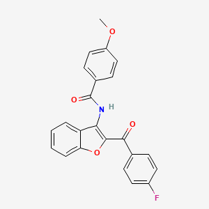 N-[2-(4-fluorobenzoyl)-1-benzofuran-3-yl]-4-methoxybenzamide