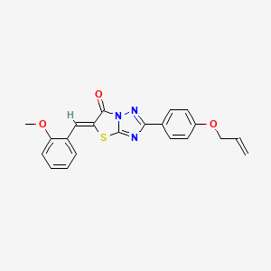 (5Z)-5-(2-methoxybenzylidene)-2-[4-(prop-2-en-1-yloxy)phenyl][1,3]thiazolo[3,2-b][1,2,4]triazol-6(5H)-one