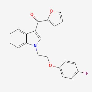 {1-[2-(4-fluorophenoxy)ethyl]-1H-indol-3-yl}(furan-2-yl)methanone