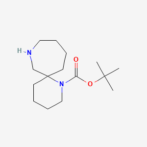 molecular formula C15H28N2O2 B1502567 tert-Butyl 1,8-diazaspiro[5.6]dodecane-1-carboxylate CAS No. 960616-53-9