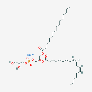 molecular formula C40H74NaO10P B1502570 Sodium 2,3-dihydroxypropyl (2R)-3-(hexadecanoyloxy)-2-{[(9Z,12Z)-octadeca-9,12-dienoyl]oxy}propyl phosphate CAS No. 322647-44-9