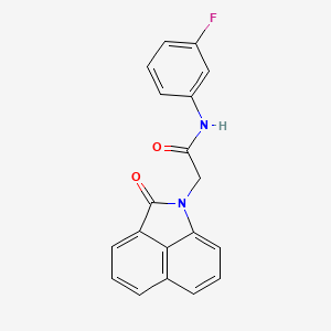 N-(3-fluorophenyl)-2-(2-oxobenzo[cd]indol-1(2H)-yl)acetamide