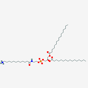 molecular formula C49H97N2O9P B1502573 2-[(12-氮杂环十二烷酰)氨基]乙基(2R)-2,3-双(十六烷酰氧基)丙基磷酸酯 CAS No. 474944-08-6