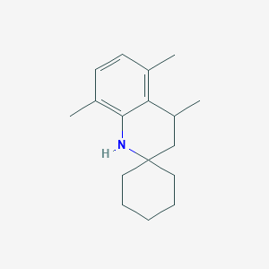 molecular formula C17H25N B15025754 4',5',8'-trimethyl-3',4'-dihydro-1'H-spiro[cyclohexane-1,2'-quinoline] 