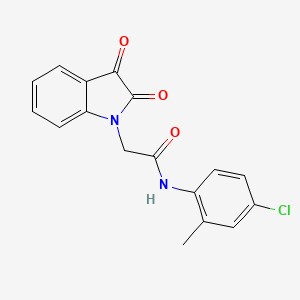 N-(4-chloro-2-methylphenyl)-2-(2,3-dioxo-2,3-dihydro-1H-indol-1-yl)acetamide