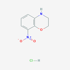 molecular formula C8H9ClN2O3 B1502577 8-Nitro-3,4-dihydro-2H-benzo[b][1,4]oxazine hydrochloride CAS No. 98395-66-5