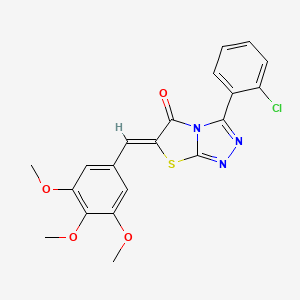 (6Z)-3-(2-chlorophenyl)-6-(3,4,5-trimethoxybenzylidene)[1,3]thiazolo[2,3-c][1,2,4]triazol-5(6H)-one