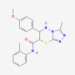 6-(4-methoxyphenyl)-3-methyl-N-(2-methylphenyl)-6,7-dihydro-5H-[1,2,4]triazolo[3,4-b][1,3,4]thiadiazine-7-carboxamide