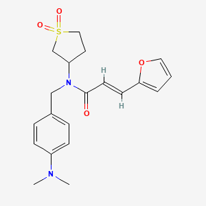 (2E)-N-[4-(dimethylamino)benzyl]-N-(1,1-dioxidotetrahydrothiophen-3-yl)-3-(furan-2-yl)prop-2-enamide