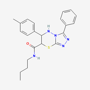 N-butyl-6-(4-methylphenyl)-3-phenyl-6,7-dihydro-5H-[1,2,4]triazolo[3,4-b][1,3,4]thiadiazine-7-carboxamide