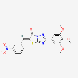 (5Z)-5-(3-nitrobenzylidene)-2-(3,4,5-trimethoxyphenyl)[1,3]thiazolo[3,2-b][1,2,4]triazol-6(5H)-one