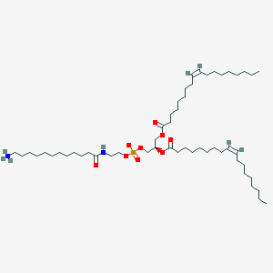 molecular formula C53H101N2O9P B1502586 2-[(12-氮杂环十二烷酰基氨基)乙基 (2R)-2,3-双{[(9Z)-十八碳-9-烯酰基]氧基}丙基磷酸盐 CAS No. 474944-10-0
