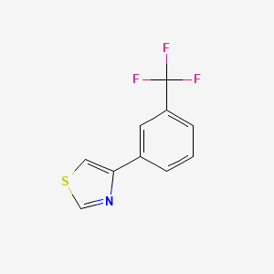 molecular formula C10H6F3NS B1502587 4-(3-(Trifluoromethyl)phenyl)thiazole CAS No. 939805-29-5