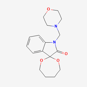 1'-(morpholin-4-ylmethyl)spiro[1,3-dioxepane-2,3'-indol]-2'(1'H)-one