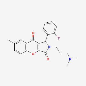 2-[3-(Dimethylamino)propyl]-1-(2-fluorophenyl)-7-methyl-1,2-dihydrochromeno[2,3-c]pyrrole-3,9-dione