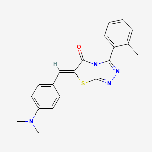 (6Z)-6-[4-(dimethylamino)benzylidene]-3-(2-methylphenyl)[1,3]thiazolo[2,3-c][1,2,4]triazol-5(6H)-one