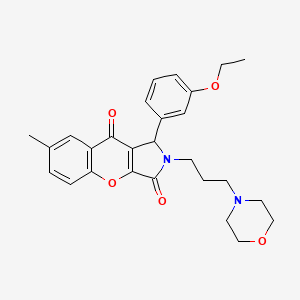 1-(3-Ethoxyphenyl)-7-methyl-2-[3-(morpholin-4-yl)propyl]-1,2-dihydrochromeno[2,3-c]pyrrole-3,9-dione