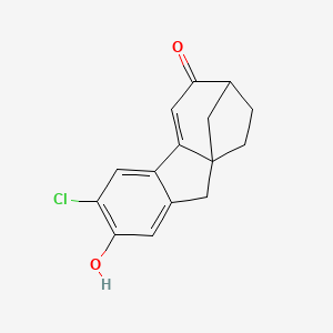 molecular formula C15H13ClO2 B1502596 3-Chloro-2-hydroxy-7,8,9,10-tetrahydro-6H-7,9a-methanobenzo[a]azulen-6-one CAS No. 1039456-87-5