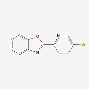 molecular formula C12H7BrN2O B1502597 2-(5-Bromo-2-pyridinyl)benzoxazole 