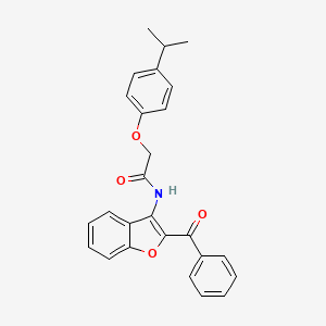 N-[2-(phenylcarbonyl)-1-benzofuran-3-yl]-2-[4-(propan-2-yl)phenoxy]acetamide