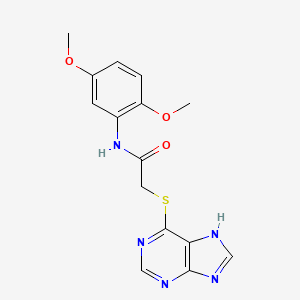 N-(2,5-dimethoxyphenyl)-2-(9H-purin-6-ylsulfanyl)acetamide