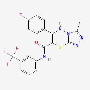 6-(4-fluorophenyl)-3-methyl-N-[3-(trifluoromethyl)phenyl]-6,7-dihydro-5H-[1,2,4]triazolo[3,4-b][1,3,4]thiadiazine-7-carboxamide