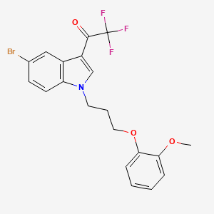 1-{5-bromo-1-[3-(2-methoxyphenoxy)propyl]-1H-indol-3-yl}-2,2,2-trifluoroethanone