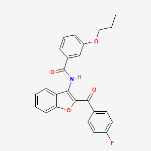 N-[2-(4-fluorobenzoyl)-1-benzofuran-3-yl]-3-propoxybenzamide