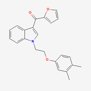 {1-[2-(3,4-dimethylphenoxy)ethyl]-1H-indol-3-yl}(furan-2-yl)methanone