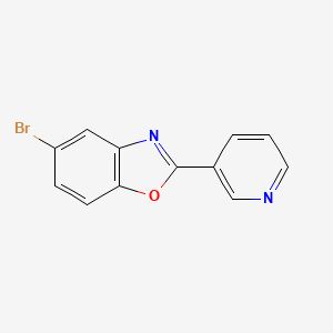 molecular formula C12H7BrN2O B1502613 5-溴-2-吡啶-3-基-1,3-苯并恶唑 CAS No. 938458-81-2