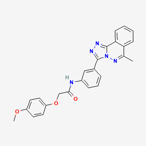 molecular formula C25H21N5O3 B15026143 2-(4-methoxyphenoxy)-N-[3-(6-methyl[1,2,4]triazolo[3,4-a]phthalazin-3-yl)phenyl]acetamide 