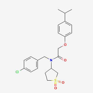 N-(4-chlorobenzyl)-N-(1,1-dioxidotetrahydrothiophen-3-yl)-2-[4-(propan-2-yl)phenoxy]acetamide