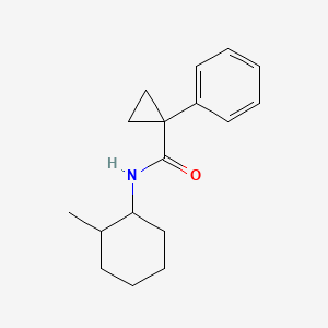 molecular formula C17H23NO B1502624 N-(2-Methylcyclohexyl)-1-phenylcyclopropane-1-carboxamide 