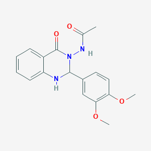 N-[2-(3,4-dimethoxyphenyl)-4-oxo-1,4-dihydroquinazolin-3(2H)-yl]acetamide