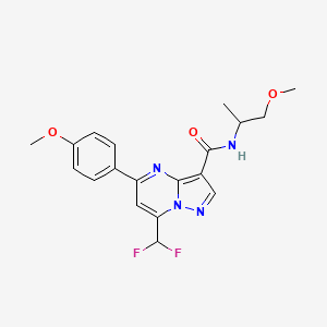 7-(difluoromethyl)-5-(4-methoxyphenyl)-N-(1-methoxypropan-2-yl)pyrazolo[1,5-a]pyrimidine-3-carboxamide