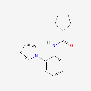 molecular formula C16H18N2O B1502633 N-(2-(1H-Pyrrol-1-yl)phenyl)cyclopentanecarboxamide 