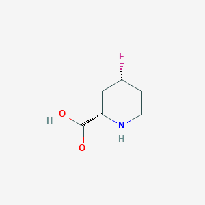 molecular formula C6H10FNO2 B1502635 (2S,4R)-4-fluoropiperidine-2-carboxylic acid CAS No. 403503-60-6