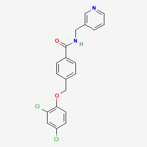 molecular formula C20H16Cl2N2O2 B15026358 4-[(2,4-dichlorophenoxy)methyl]-N-(pyridin-3-ylmethyl)benzamide 