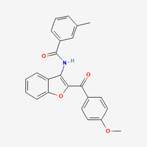 N-[2-(4-methoxybenzoyl)-1-benzofuran-3-yl]-3-methylbenzamide