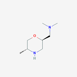 molecular formula C8H18N2O B1502644 [((2R,5R)-5-methylmorpholin-2-yl)methyl]dimethylamine 
