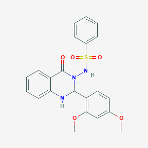 N-[2-(2,4-dimethoxyphenyl)-4-oxo-1,4-dihydroquinazolin-3(2H)-yl]benzenesulfonamide