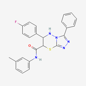 6-(4-fluorophenyl)-N-(3-methylphenyl)-3-phenyl-6,7-dihydro-5H-[1,2,4]triazolo[3,4-b][1,3,4]thiadiazine-7-carboxamide