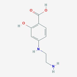molecular formula C9H12N2O3 B1502653 4-[(2-Aminoethyl)amino]-2-hydroxybenzoic acid 