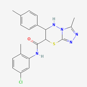 N-(5-chloro-2-methylphenyl)-3-methyl-6-(4-methylphenyl)-6,7-dihydro-5H-[1,2,4]triazolo[3,4-b][1,3,4]thiadiazine-7-carboxamide