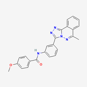 4-methoxy-N-[3-(6-methyl[1,2,4]triazolo[3,4-a]phthalazin-3-yl)phenyl]benzamide